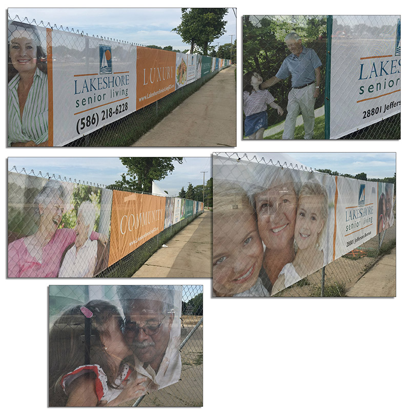 Lakeshore Senior Living Fence Wrap