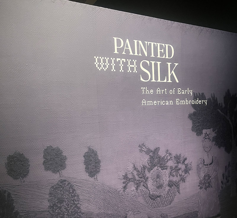 painted with silk exhibit